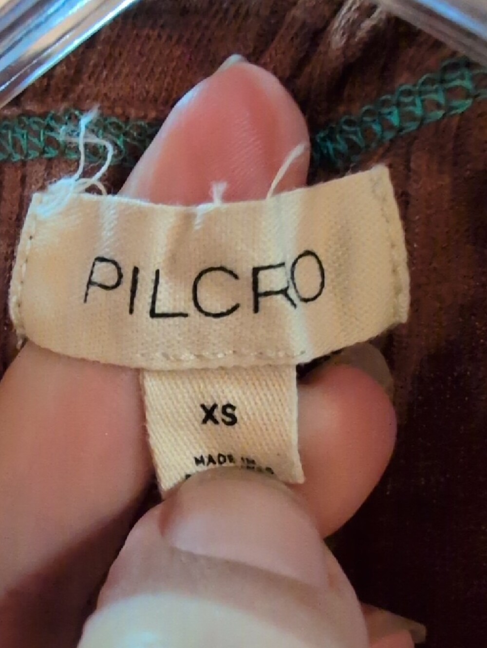 Pilcro Brown Ribbed Tank Top - Picture 2 of 6